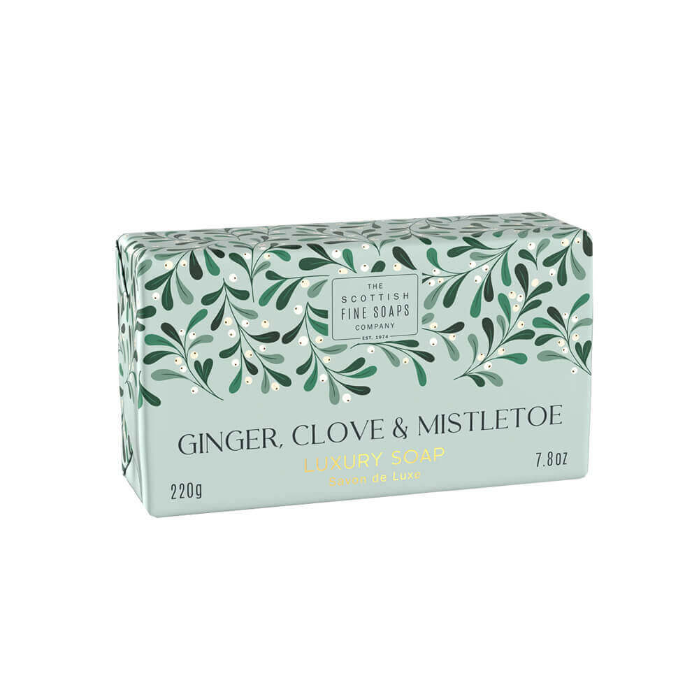 The Scottish Fine Soaps Company Ginger, Clove & Mistletoe Luxury Soap 220g